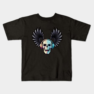 Skull wings Kids T-Shirt